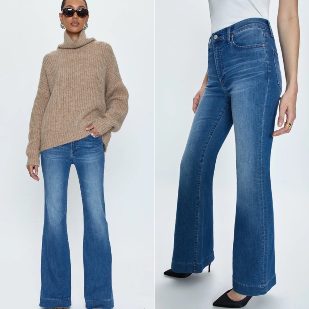 PISTOLA KINSLEY MID RISE ULTRA FLARE JEANS SIZE 29